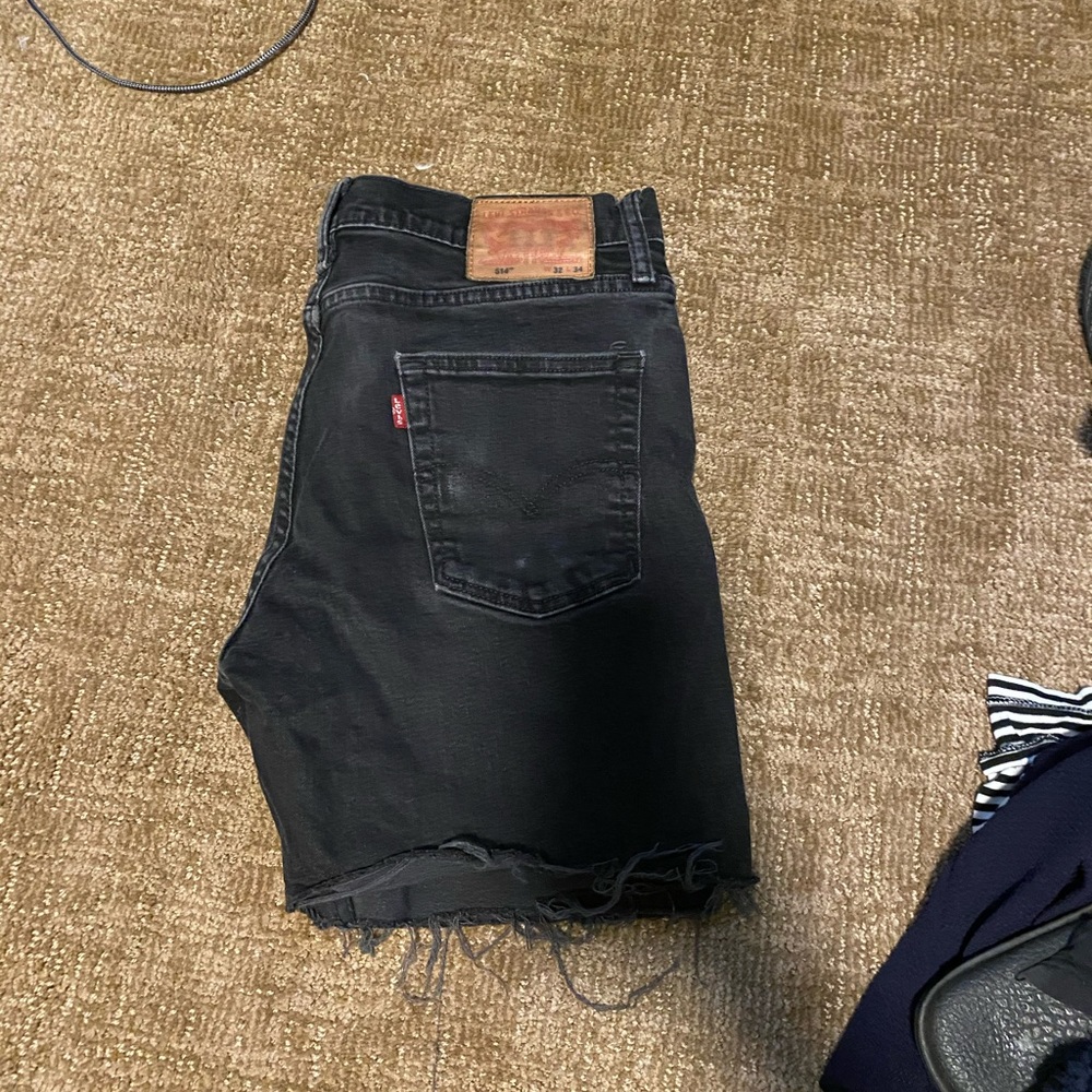 Black Levi Cut off Shorts - ONE DAY OFFER